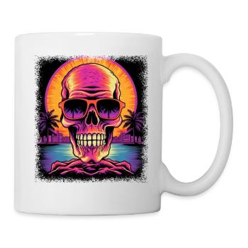 Skeleton Skateboard Dabbing - Mug blanc - blanc - Droite