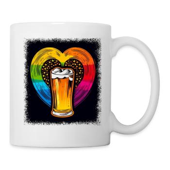 humour anniversaire cadeau de paix symbole colombe de la paix - Mug blanc - blanc - Droite
