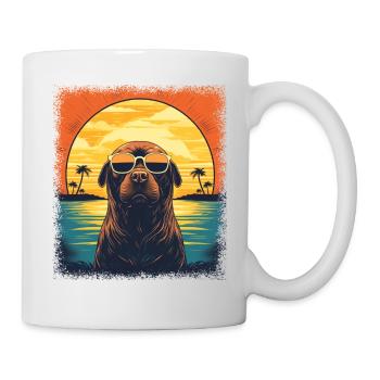 cute mammal cool joke water statement animal - Tasse - Weiß - Rechts