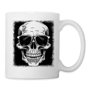 funny sayings awesome skateboard bones dirty - Tasse - Weiß - Rechts