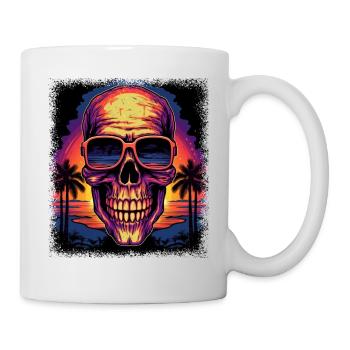 dinosaur skeleton tshirts love broken heart board - Tasse - Weiß - Rechts
