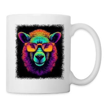 birthday present geek anti herd of sheep humor - Tasse - Weiß - Rechts