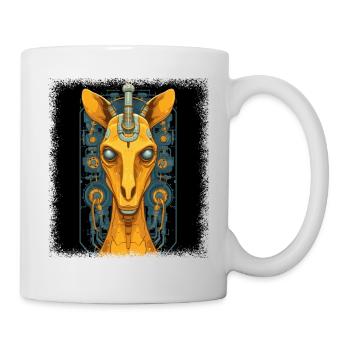 bday girafe peinture drôle dictons nature - Mug blanc - blanc - Droite