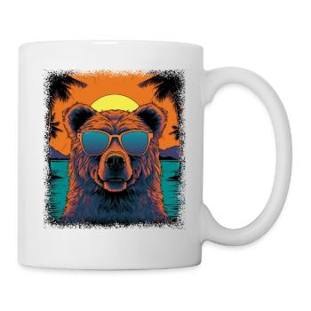 disarmament funky funny sayings bday hippie green - Tasse - Weiß - Rechts