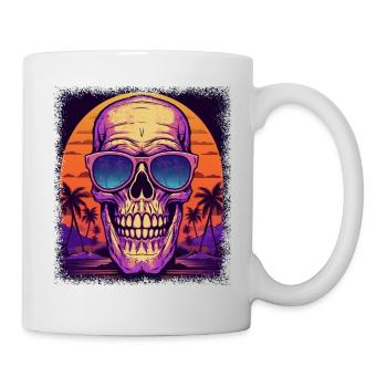 Quote Fingers Skateboard Broken Heart - Mug - white - Right