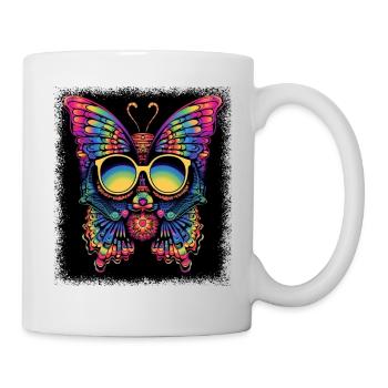 Idée cadeau Génial Butterfly Citation Geek - Mug blanc - blanc - Droite