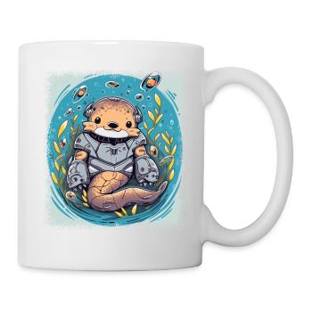 present present idea joke aquatic animal - Mug - white - Right
