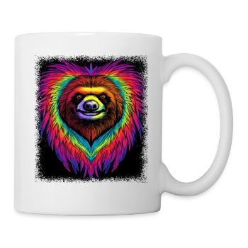 cool fun 3 years old birthday animal - Mug - white - Right