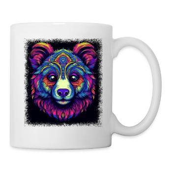 fun brown bear birthday growler humor polar bear - Tasse - Weiß - Rechts