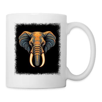 chien adorable fun blanc tendance geek animal - Mug blanc - blanc - Droite