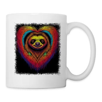Café de Noël paresseux Hoodie Running Gift Idea - Mug blanc - blanc - Droite