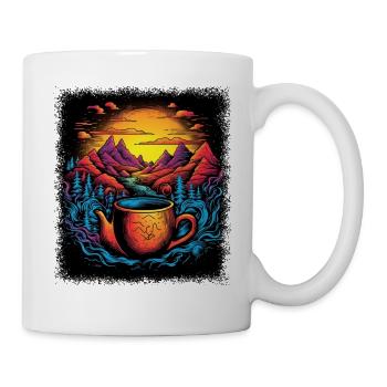 Humour Symbole de paix verte Cadeau d’anniversaire des années 1960 - Mug blanc - blanc - Droite