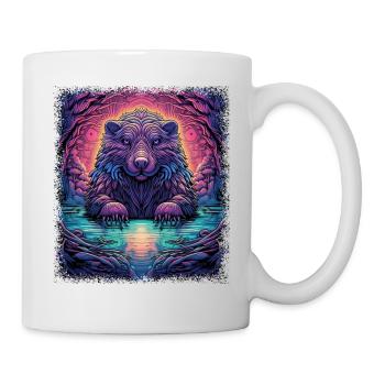 Symbole de la paix vert fun idée cadeau paix pour paris - Mug blanc - blanc - Droite