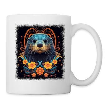 Super bébés animaux heureux une autre bière - Mug blanc - blanc - Droite