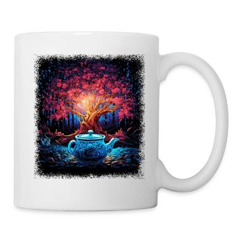 present idea birthday present hippie festival - Tasse - Weiß - Rechts