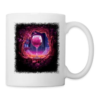 valentine april wine tshirts jokes gift - Tasse - Weiß - Rechts