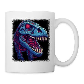 bday cute dinosaur costume t agriculture quote - Tasse - Weiß - Rechts