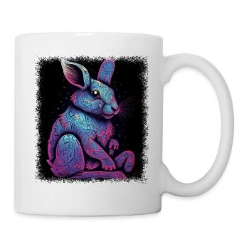 Funny Sayings Rabbit Birthday Present Idea - Mug - white - Right