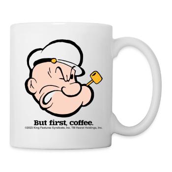 Popeye But First Coffee - Mug - white - Right
