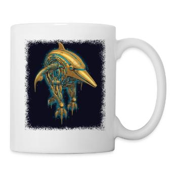 T-shirts de pêche au drapeau américain Bday Fish - Mug blanc - blanc - Droite
