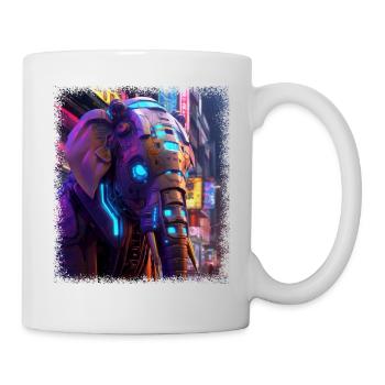 Happy Birthday Bday Fun Elephants Funny Quote - Mug - white - Right