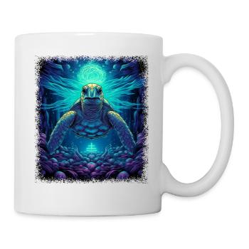 60s global peace happy awesome peace funny - Tasse - Weiß - Rechts