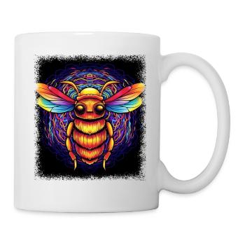bumble bee funny sayings baby bag present idea fun - Tasse - Weiß - Rechts