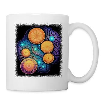 funny quote dove of peace happy sayings geek joke - Tasse - Weiß - Rechts