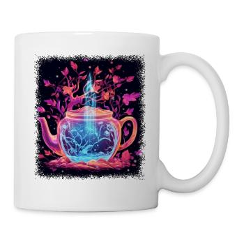 awesome jokes gift global peace green present cool - Tasse - Weiß - Rechts