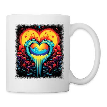 counterculture sayings love hippie gift idea - Tasse - Weiß - Rechts