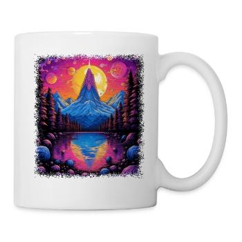 funny cool gift idea child birthday flower power - Tasse - Weiß - Rechts
