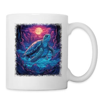 fun peace funky global peace geek peace symbol - Tasse - Weiß - Rechts