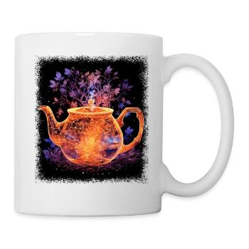 funny sayings sayings geek flower power gift funky - Tasse - Weiß - Rechts