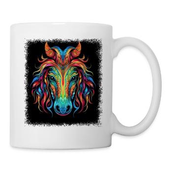 Sayings Friesian Thelwell Jokes Happy - Mug - white - Right