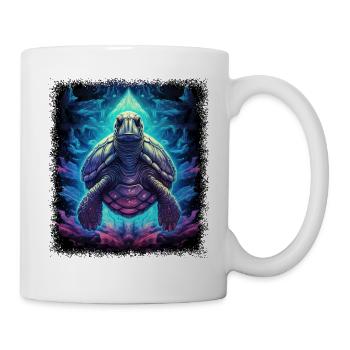family birthday counterculture hippie geek - Tasse - Weiß - Rechts