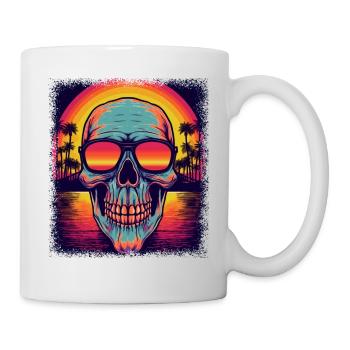Déclaration Dictons T-shirts squelettes de dinosaures - Mug blanc - blanc - Droite