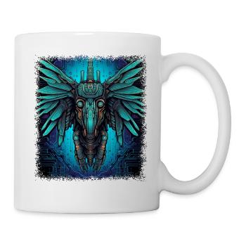 animal rights humor animal print quote - Tasse - Weiß - Rechts
