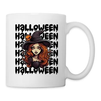 Design d’Halloween effrayant pour la prochaine fête - Mug blanc - blanc - Droite