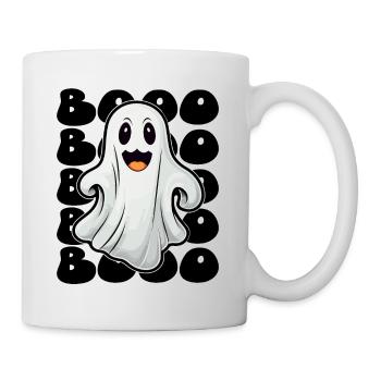 Boo Halloween Geist Design für die nächste Party - Tasse - Weiß - Rechts