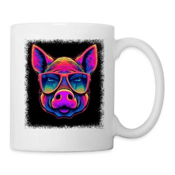 funny sayings pork mammal barbecue cute guinea pig - Mug - white - Right
