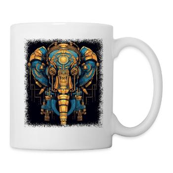 birthday present funny sayings elephants present - Mug - white - Right