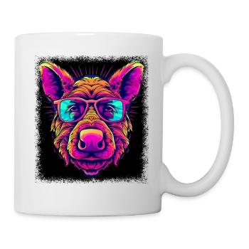 Tshirt Bacon Happy Awesome Birthday Cadeau Idée - Mug blanc - blanc - Droite