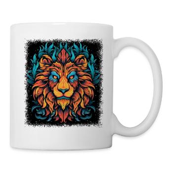 animal design king sayings quote birthday present - Tasse - Weiß - Rechts