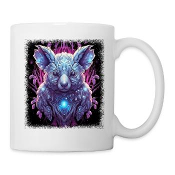 cool happy animals baby pun design statement - Tasse - Weiß - Rechts