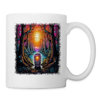 drôles dictons anti-guerre hippie famille citation géniale - Mug blanc - blanc - Droite
