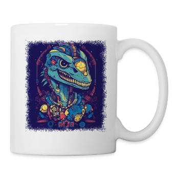 rex dinosaurus fun brachiosaurus gift idea humor - Tasse - Weiß - Rechts