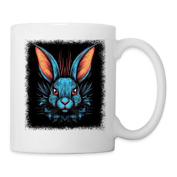 Animal Bunny Tooth Chemise de Pâques de lapin européen - Mug blanc - blanc - Droite