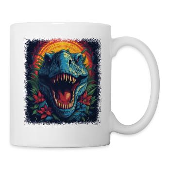funny sayings dinosaurus dinosaur birthday present - Tasse - Weiß - Rechts