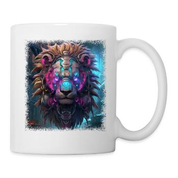 background cool doodlebug happy mammal lion dog - Tasse - Weiß - Rechts
