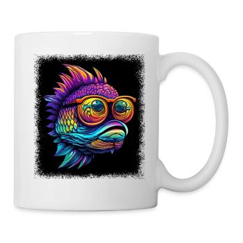 funny quote birthday present idea fish head - Tasse - Weiß - Rechts